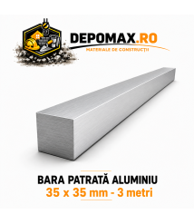 Bara patrata aluminiu 35 x 35 mm, 3 metri, EN AW-2007